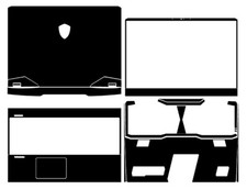 Carbon Vinyl Laptop Sticker Skin Decals Cover for MSI GE77HX 12UHS-027CN 17.3"