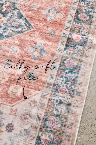 Rug Culture Traditional Floor Rug Burnt Rust Revive REV-LILA-RUST-220X150 - Picture 4 of 8