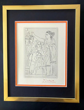 🔥 SET DI 8 PABLO PICASSO + 1962 FIRMATI SUPERBA INCISIONE INCORNICIATA!!