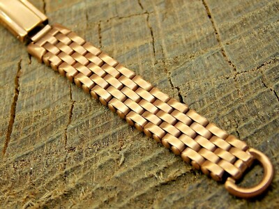 Vintage NOS Unused Kreisler Watch Band Rose Gold Filled Deployment Ring End 