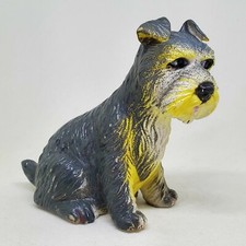 Vintage Ray Novelty Schnauzer Figure 1988 Soft Plastic Cake Topper Dog Terrier