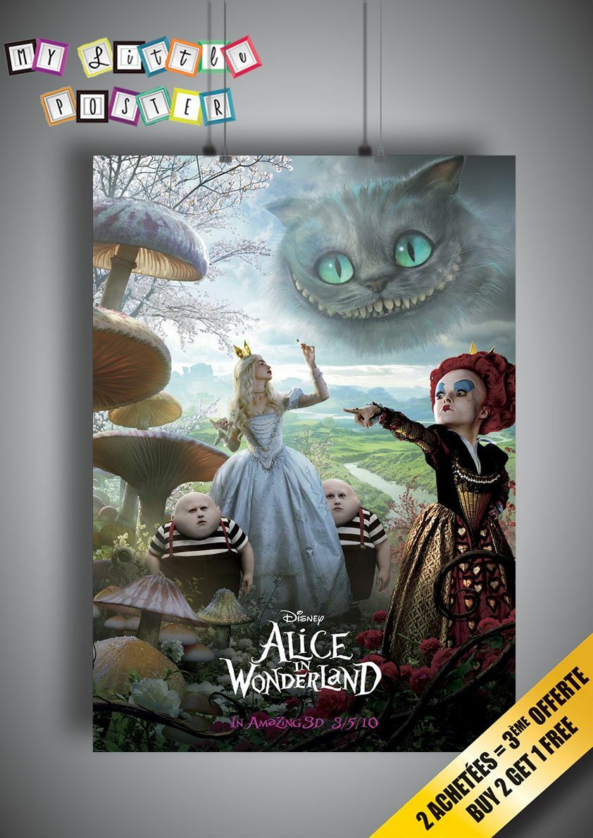 Tim Burton Alice In Wonderland Poster