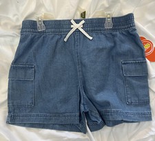 WONDER NATION Girls Pull On Shorts ChambraySize XL 14-16  NWT