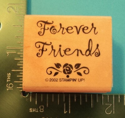 Stampin Up FOREVER FRIENDS Rubber Stamp