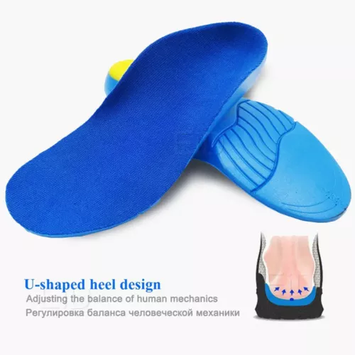 Kids Children Orthopedic Insoles Shoes Flat Feet Arch Support Anti-Slip Sport - Picture 8 of 12