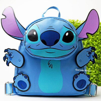 Disney Lilo and Stitch Mini Backpack Faux Deluxe Tote Bag  display picture 1
