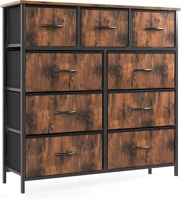 #ad #ad High Storage Cabinet With 9 Fabric Drawers 4 Color Household Clothes Dresser $60.23