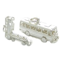 Coach Sterling Silver Charm .925 X 1 Coaches Transport Bus Charms Pjpc452 Coach Sterling Silver Charm .925 X 1 Coaches Transport Bus Charms Pjpc452