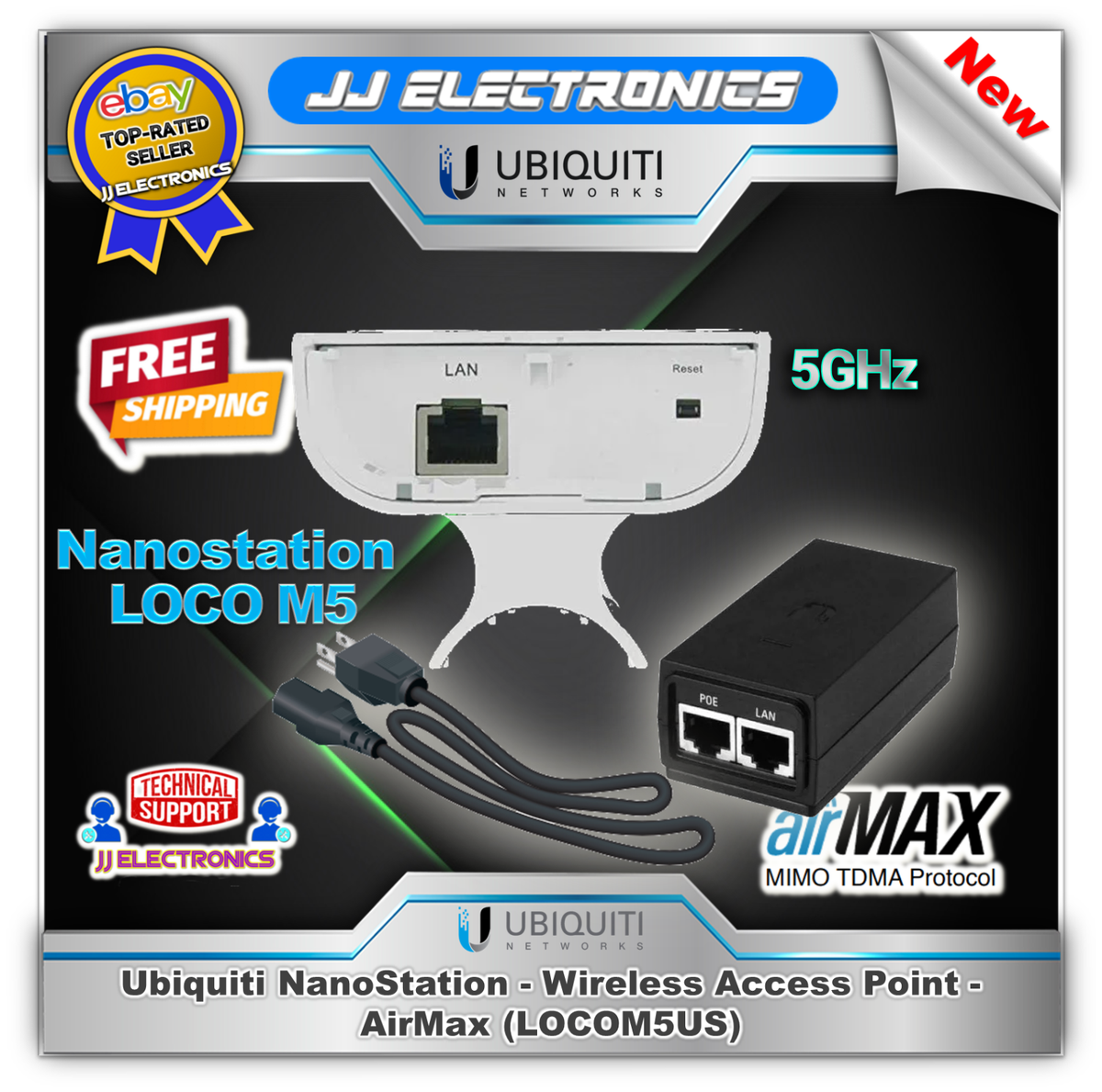 Ubiquiti Nanostation Loco M5 15 Kilometers Range 150+ Mbps