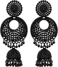 Earrings Girls Traditional Unique Women Gift Wedding Casual Wear Oxidized Drop