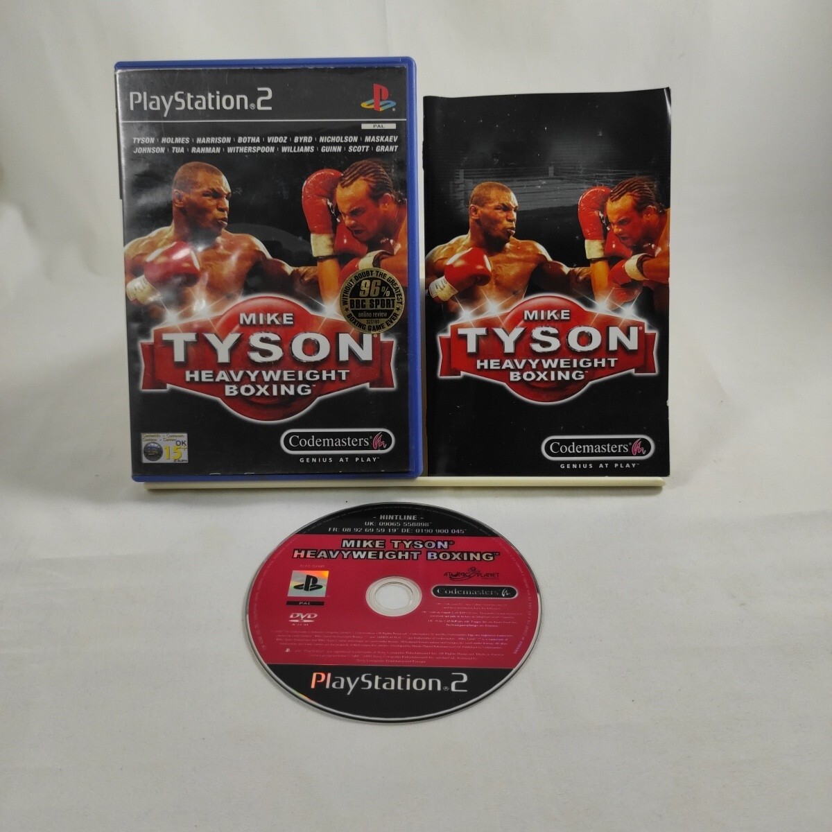 MIKE TYSON HEAVYWEIGHT BOXING PlayStation 2 PS2 game includes manual