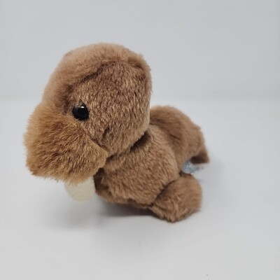 Dakin Walrus Brown Plush Vintage 1979 7.5'' Stuffed Animal Korea