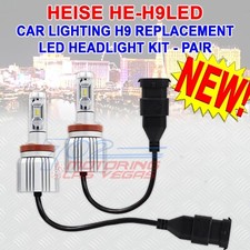 HEISE HE-H9LED LED HEADLIGHT KIT/ HE-H9LED REPLACEMENT CAR HEADLIGHT KIT PAIR 