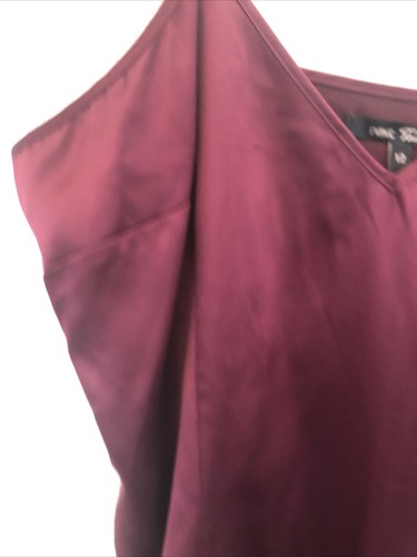 LADIES LINED CALF LENGTH CHEMISE SZE 12 FRM NEXT TALL WINE WTH ADJUSTABLE STRAP - Picture 5 of 11