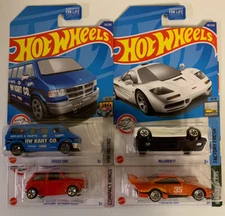 Hot Wheels Best Buy Exclusive Set of 4 Honda Porsche Dodge Mclaren