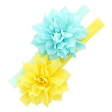 Petal Flower Headbands for Baby Girls Stretchy Elastic Hairband 2 Pack