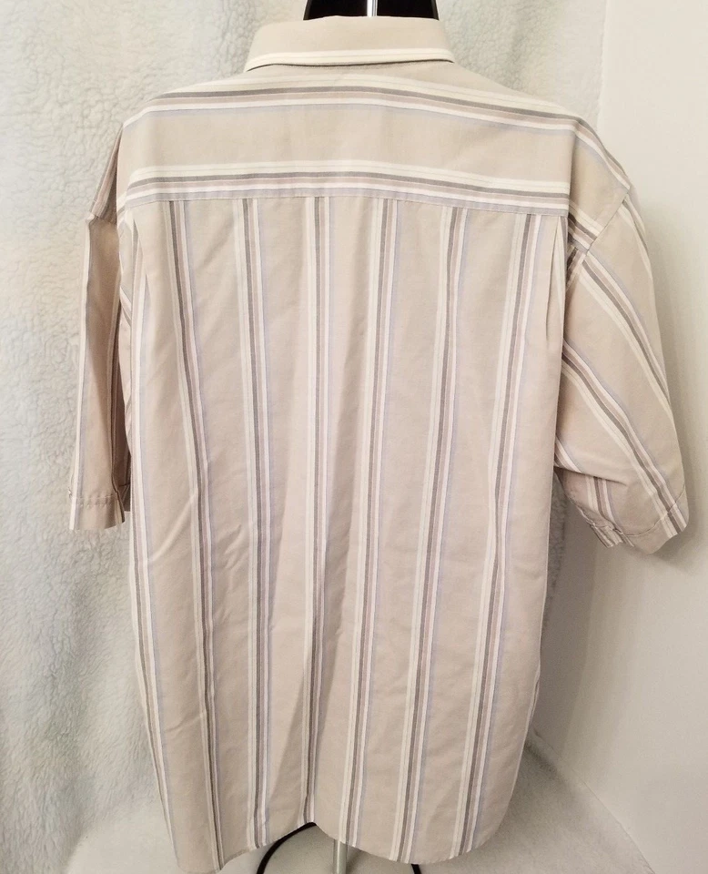 Hampshire House by Van Heusen Mens Shirt Size XL X Large Multicolor Striped - Image 4 of 4