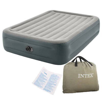 Intex Luftbett Pumpe Gästebett Luftmatratze selbstaufblasend 152x203x46cm 64126