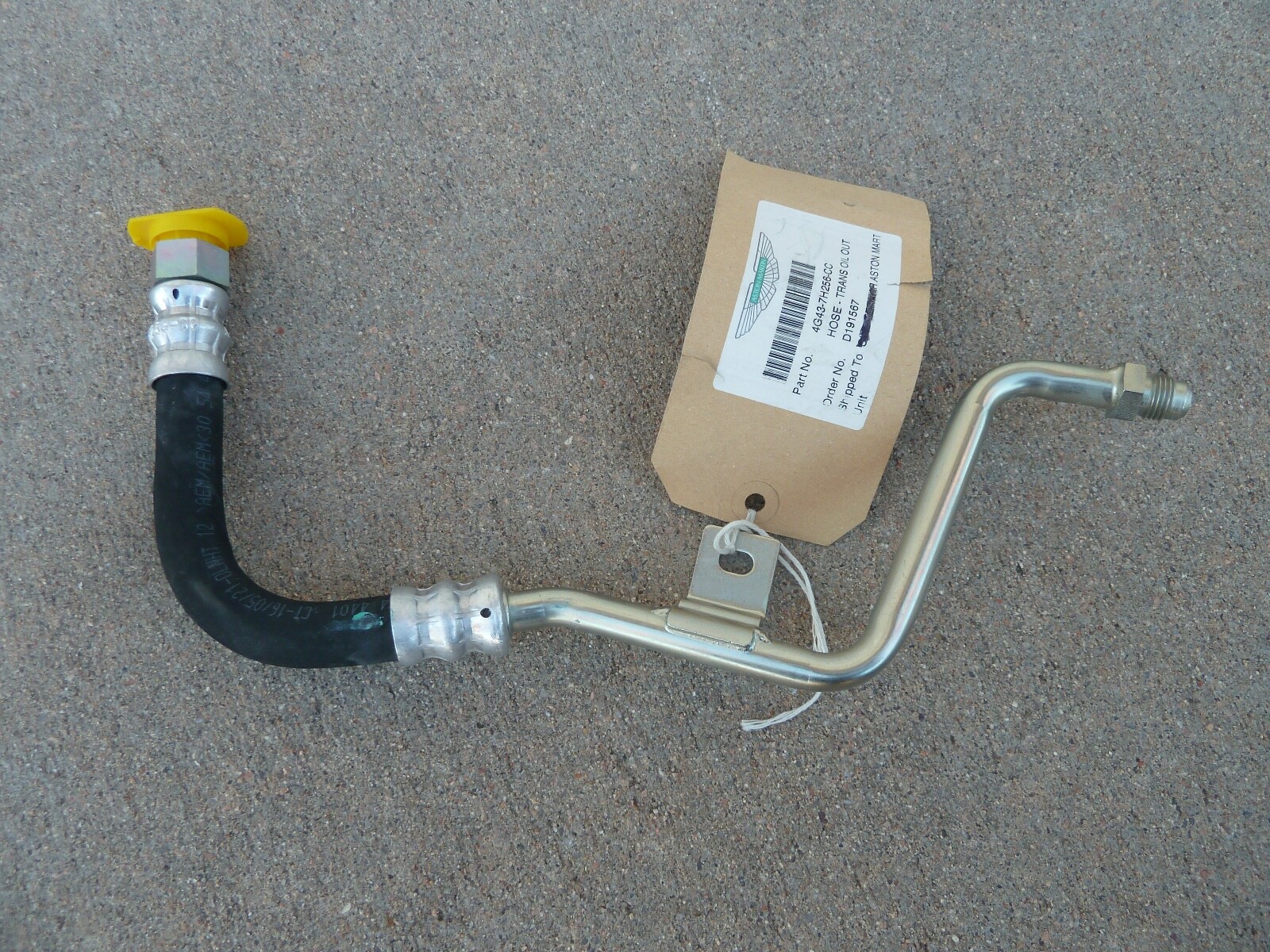 NEW Aston Martin DB9 Transmission Oil Cooler Pipe Line Hose Genuine OEM