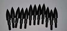 12pcs Archery Arrow Tips 100 Grain Field Tips 5/16 Inch Screw in Bullet Points