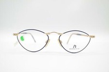 Vintage Rodenstock R 2523 Blue Gold Brown Oval Glasses Frame NOS