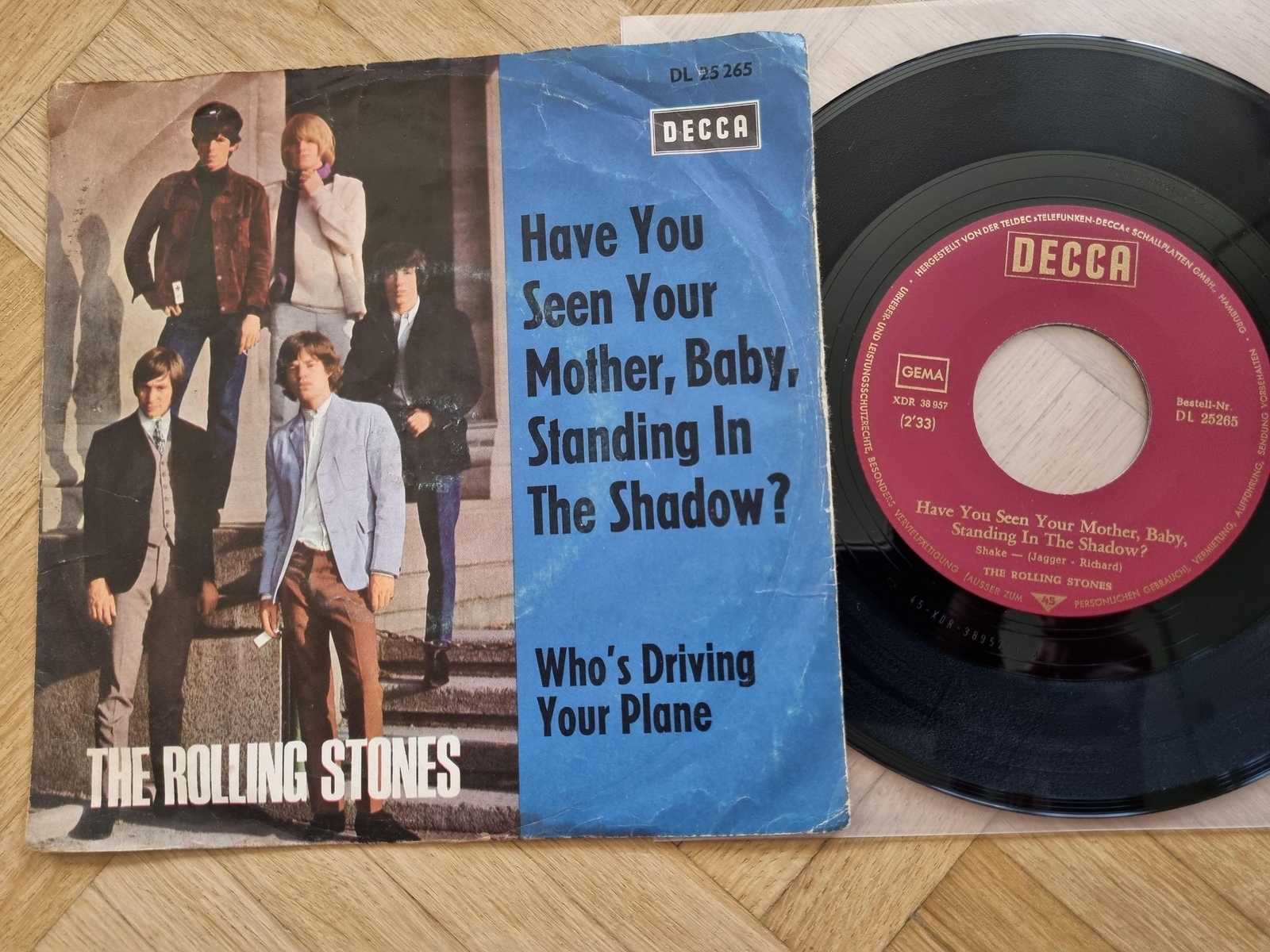 7"" Single The Rolling Stones - Have you seen your mother, baby? Vinyl TREPPENCOV