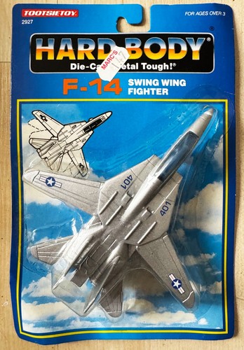 Tootsie toy Hard Body - F-14 Swing Wing Fighter USA - L 5.5" x W 5" - Picture 1 of 3