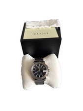 Gucci Watch G-Chrono YA101204 Men's Silver Black & Stainless Steel