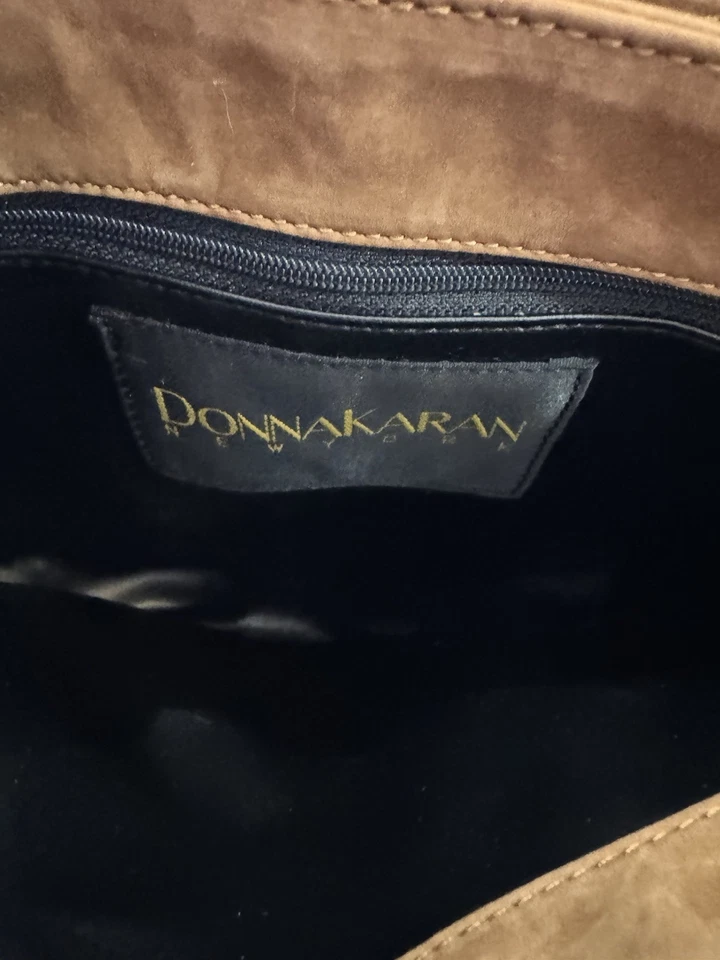 Bolso de gamuza Donna Karan vintage - Bandolera Foto 2 de 4