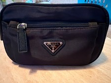 Black prada bag women authentic used crossbod...