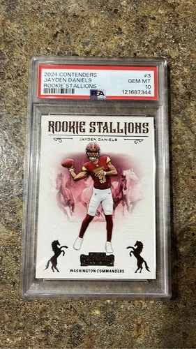2024 Panini Contenders Jayden Daniels Rookie #3 PSA 10