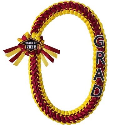 Graduation Leis 2026 Graduation Ribbon Lei Double Braided Graduation Necklace Ha