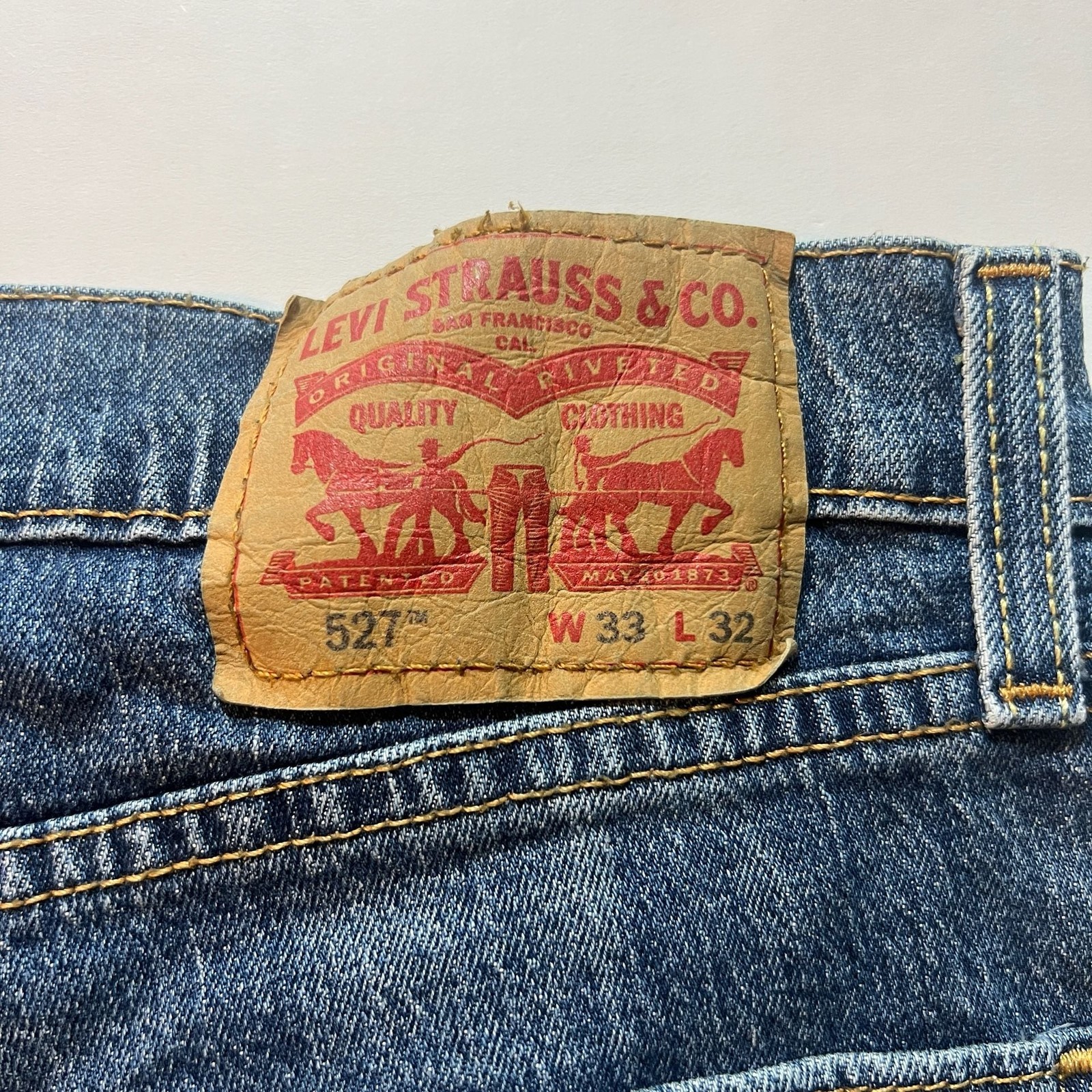 Levi's 527 Slim Bootcut Jeans W33 L32 image 9