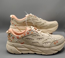HOKA Unisex Low Top Lace-Up Floral Sneaker Be...