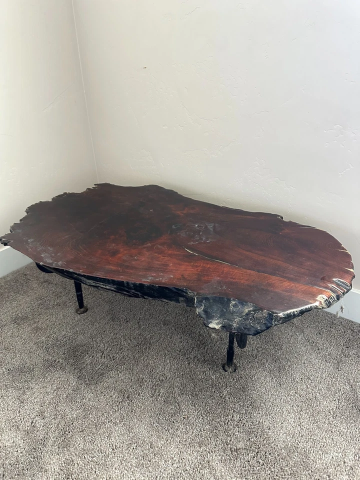 🪵 Винтажный журнальный столик середины века из тикового дерева произвольной формы - Изображение 3 из 4