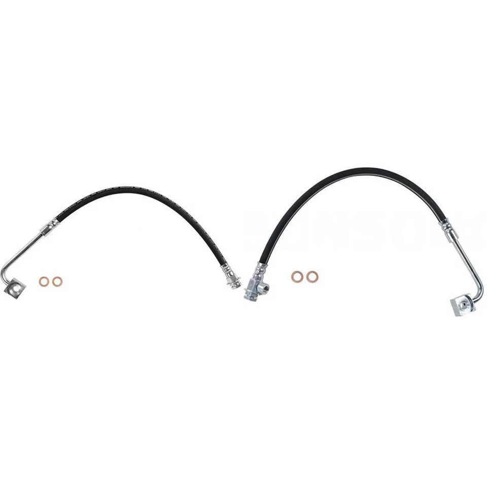 Manguera hidráulica de freno delantera izquierda y derecha para Ford F-250 F-350 1995 1996 4,9 L Foto 2 de 2