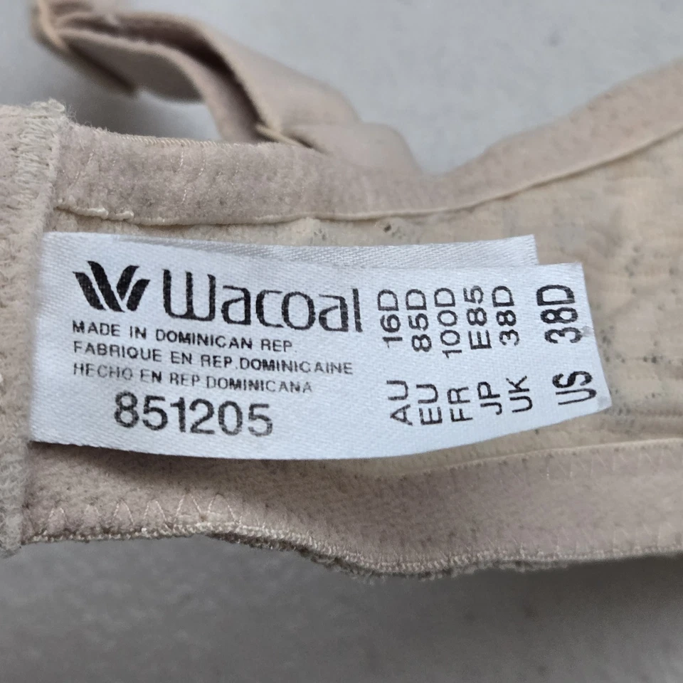 Sujetador Wacoal Mujer 38D Beige Floral Balconette Con Aros Encaje Lazo Foto 3 de 4