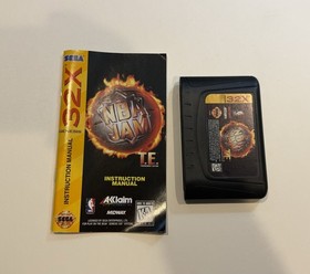 NBA Jam T.E. (Sega Genesis 32X, 1995) CIB Complete W Manual - Tested