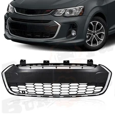 Front Lower Grille Grill For 2017-2020 Chevrolet Sonic Black Chrome GM1036197