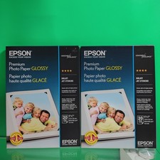 Epson Ultra Premium Photo Paper GLOSSY 2 Pack 5x7 Inches, 20 Sheets  S041464 