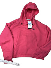 Nike Women's Sportswear Tech Fleece Oversized Hoodie Pink Medium 130 Retail