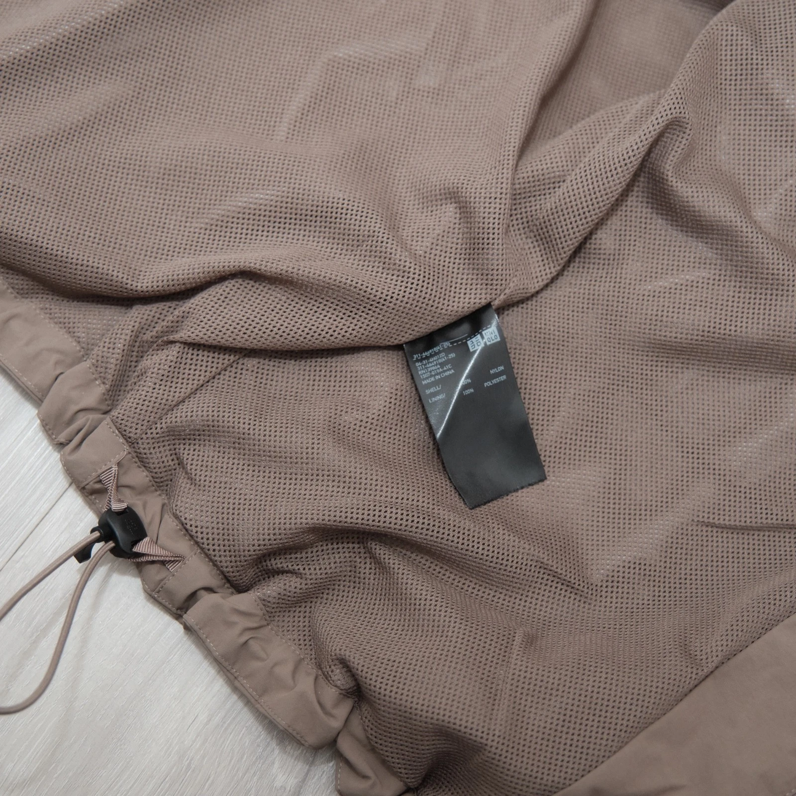Uniqlo U Men's Lightweight Utility Windbreaker Jacket Taupe Brown Size M image 8