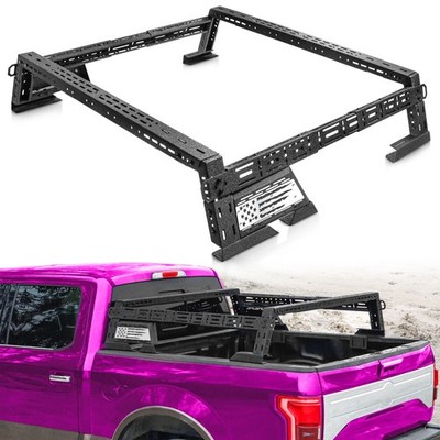 1100LBS Truck Bed Rack For Colorado Gladiator Tacoma Tundra Kayak Lumber 45-70''