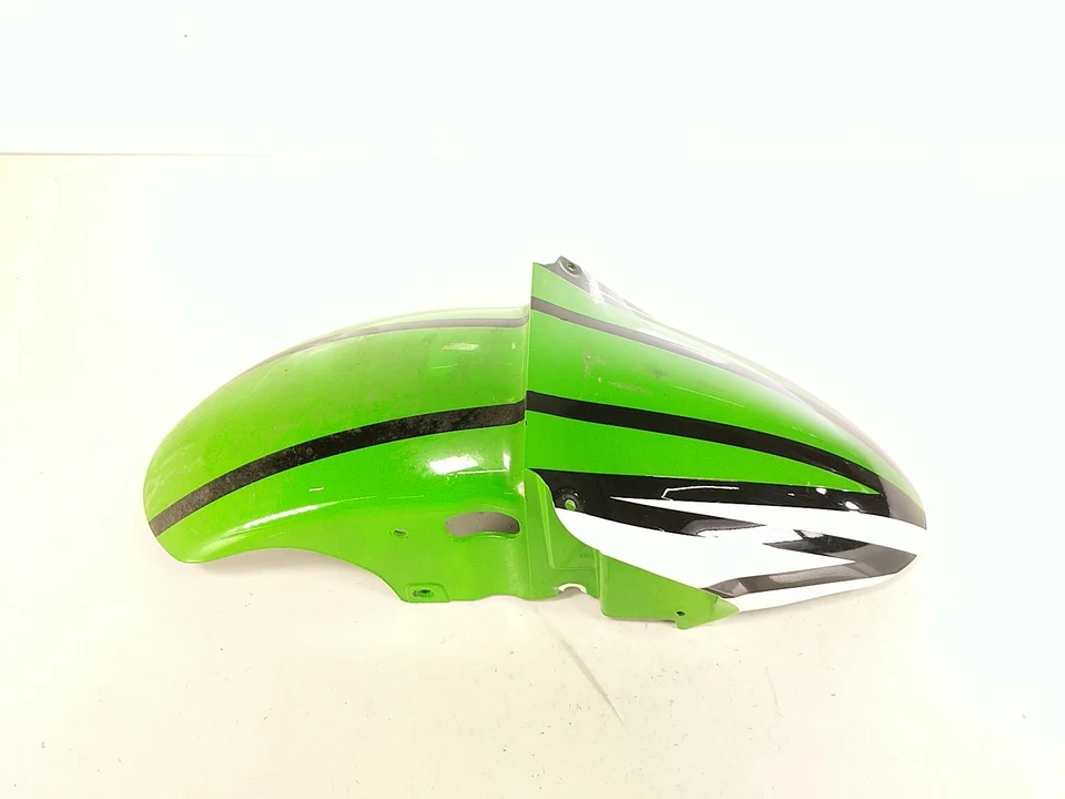 05-08 Guardabarros rueda delantera verde Kawasaki ZZR 600 dañado Foto 4 de 4
