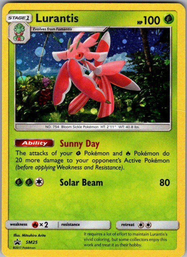 Lurantis - SM25 Holo Promo Sun & Moon Promo Pokemon Near Mint