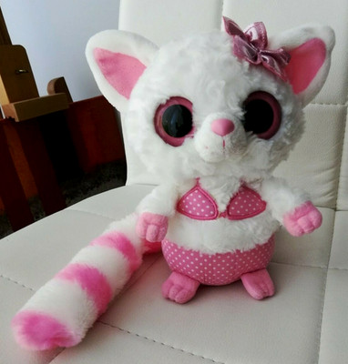 Aurora World YooHoo & Friends Lemur Pammee Hübsch Stofftier große Augen wie neu