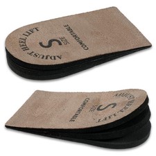 EVA Height Increase Insoles Women Adjustable Shoe Height Inserts 3 Layer S Camel