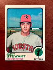 JIMMY STEWART 1973 Topps # 351 Baseball card HOUSTON ASTROS 73 O/C