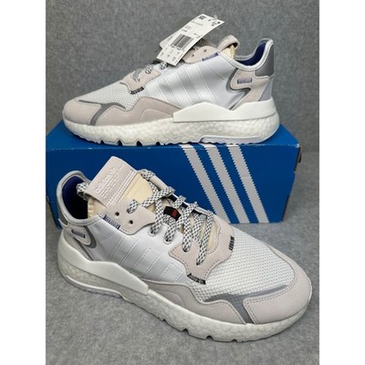 Adidas Nite Jogger 3M Originals Reflective White Mens Sneakers EE5885 Size 8.5