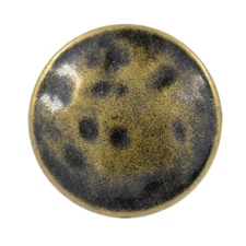 12 PCS 25mm 1 inch Metal Shank Buttons, Antique Brass, Nostalgic, Sewing